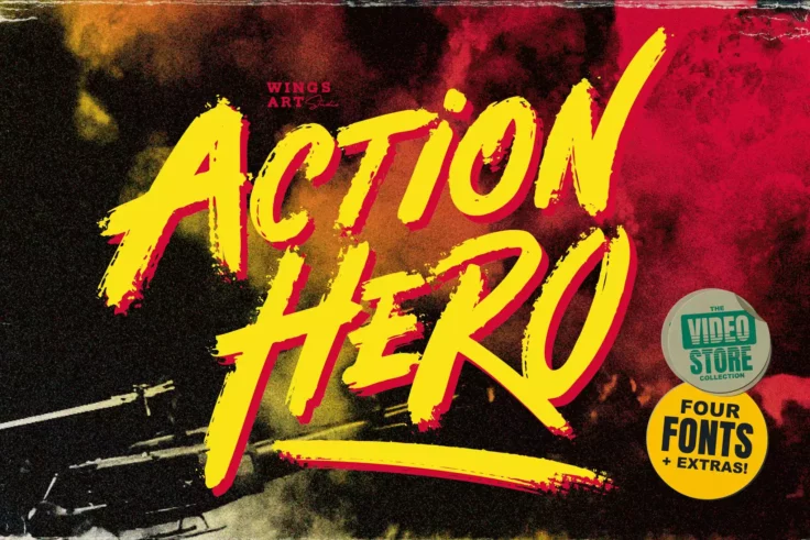 View Information about Action Hero Font