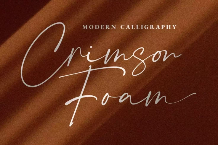 View Information about Crimson Foam Chic Logo Font