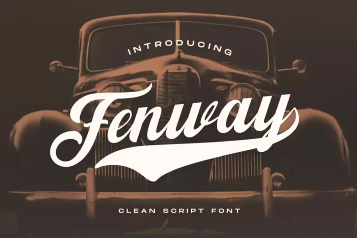 View Information about Fenway Retro Logo Font Design