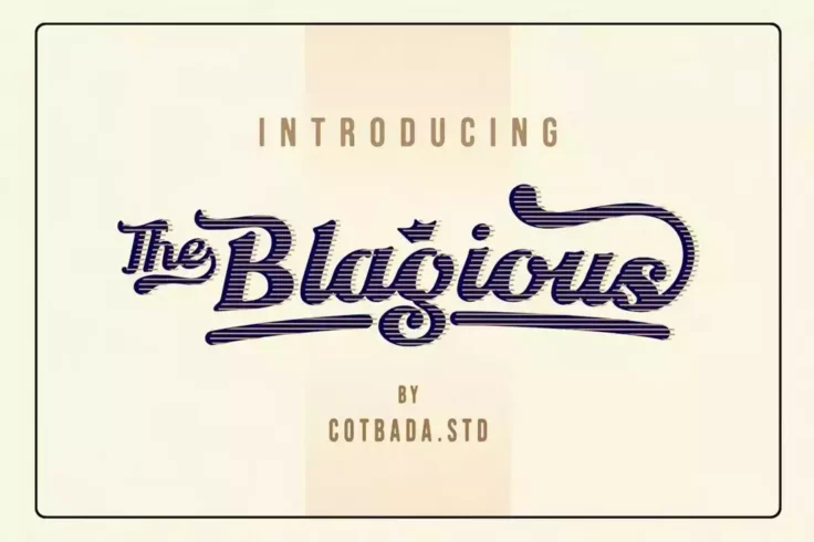 View Information about BLAGIOUS Stylish Baseball Font