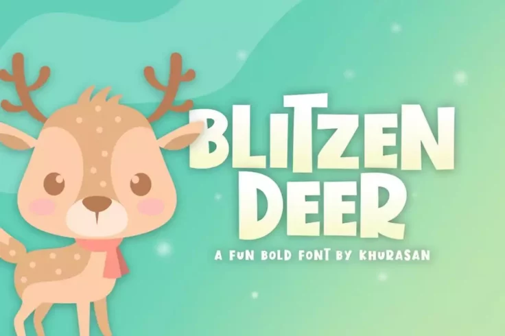 View Information about Blitzen Deer Fun Children’s Font