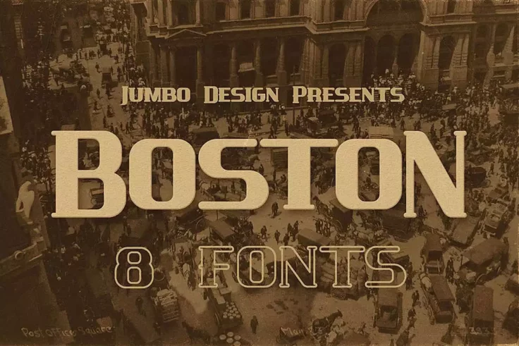 View Information about Boston Vintage 50s Style Fonts