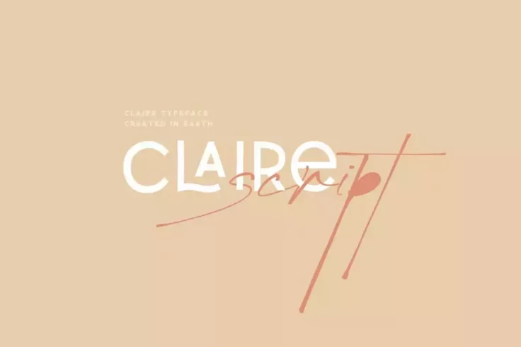 View Information about Claire Feminine Font Duo