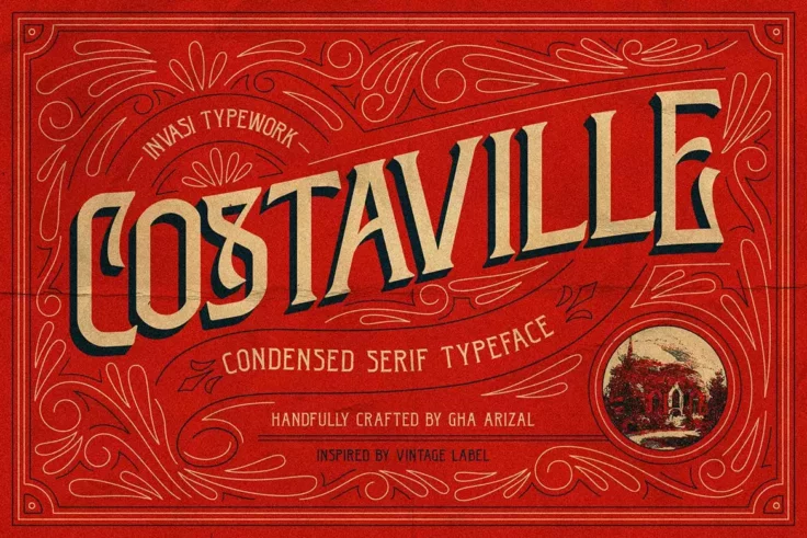 View Information about Costaville Condensed 1950s Font