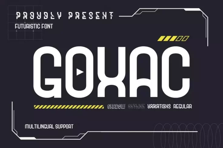 View Information about Goxac Futuristic Logo Font