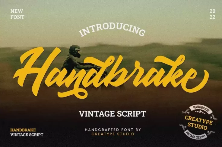 View Information about Handbrake Vintage Font