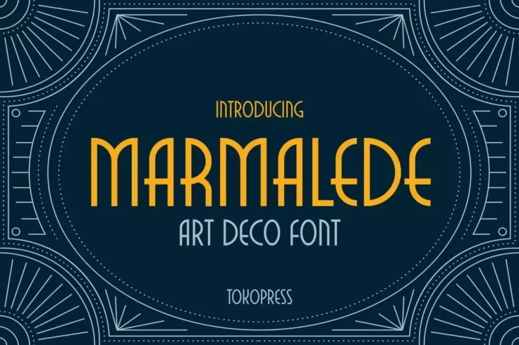 View Information about Marmalede Classic Art Deco Font