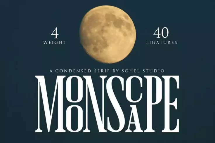 View Information about Moonscape Unique Condensed Font