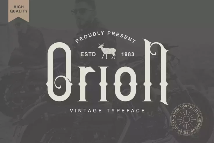 View Information about Orion Classic 50s Style Font