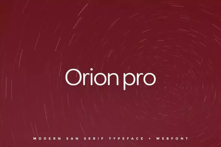View Information about Orion Pro Creative Simple Font