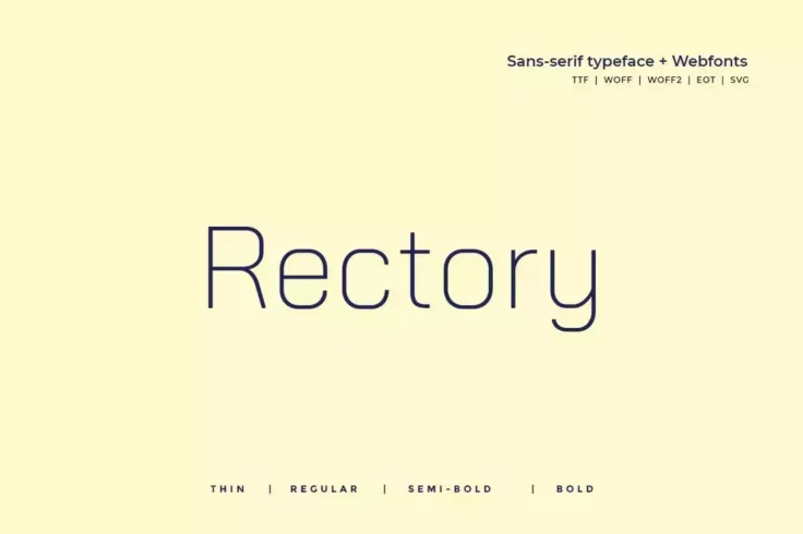 View Information about Rectory Modern Thin Font