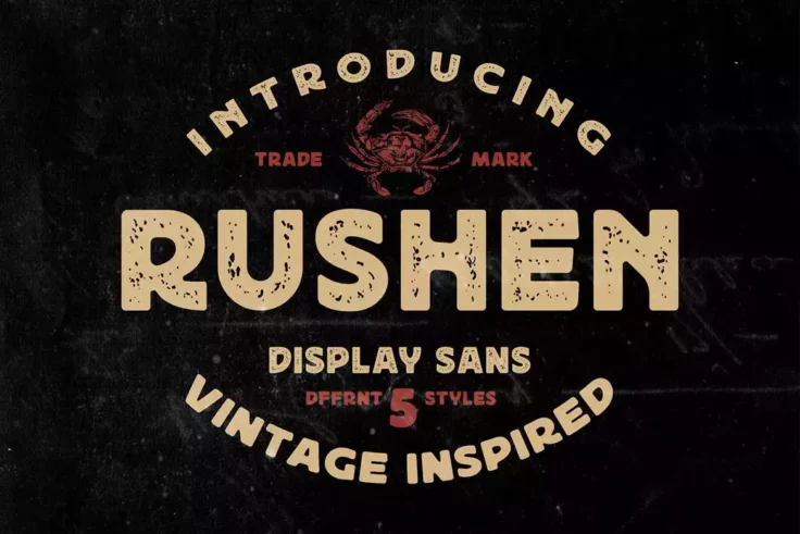 View Information about Rushen Vintage Font