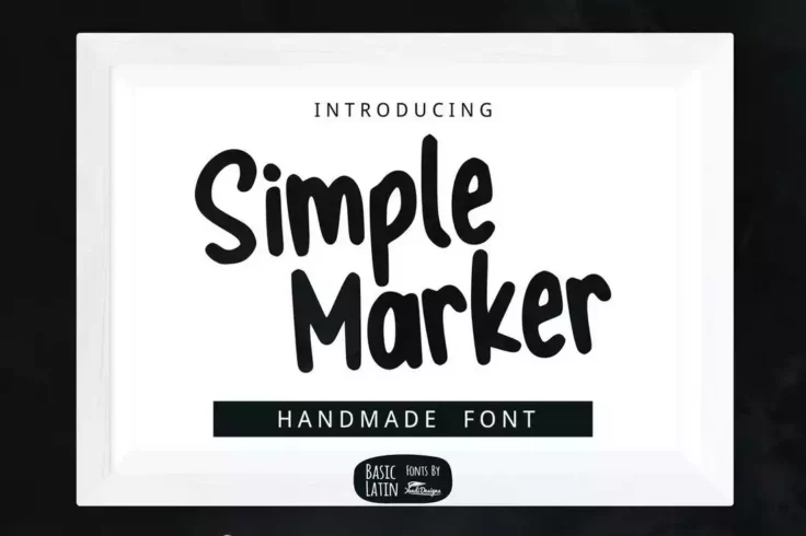 View Information about Simple Marker Hand-Made Font