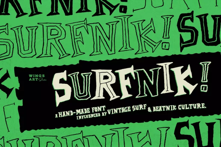 View Information about Surfnik Hand-Made Retro Font