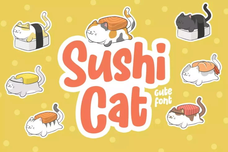 View Information about Sushi Cat Whimsical Font