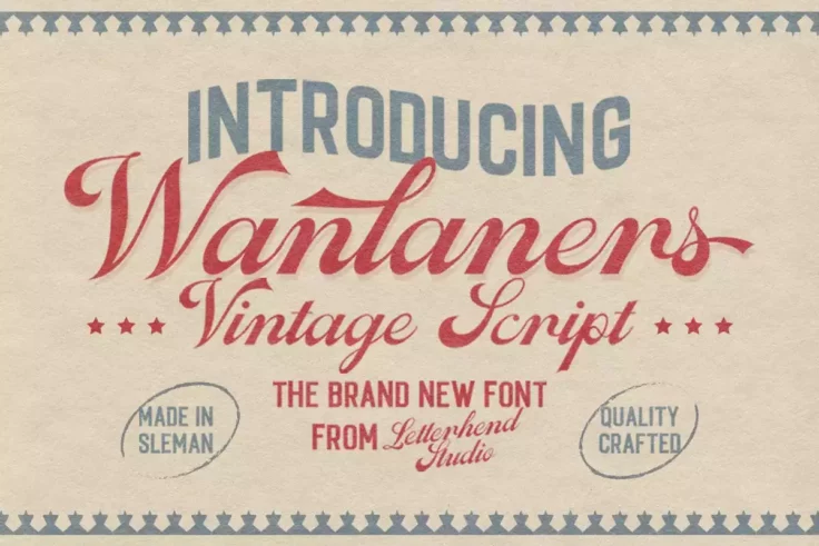 View Information about Wanlaners Vintage 50s Font